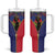 Haiti Heritage Month Tumbler With Handle Zipper Stylized