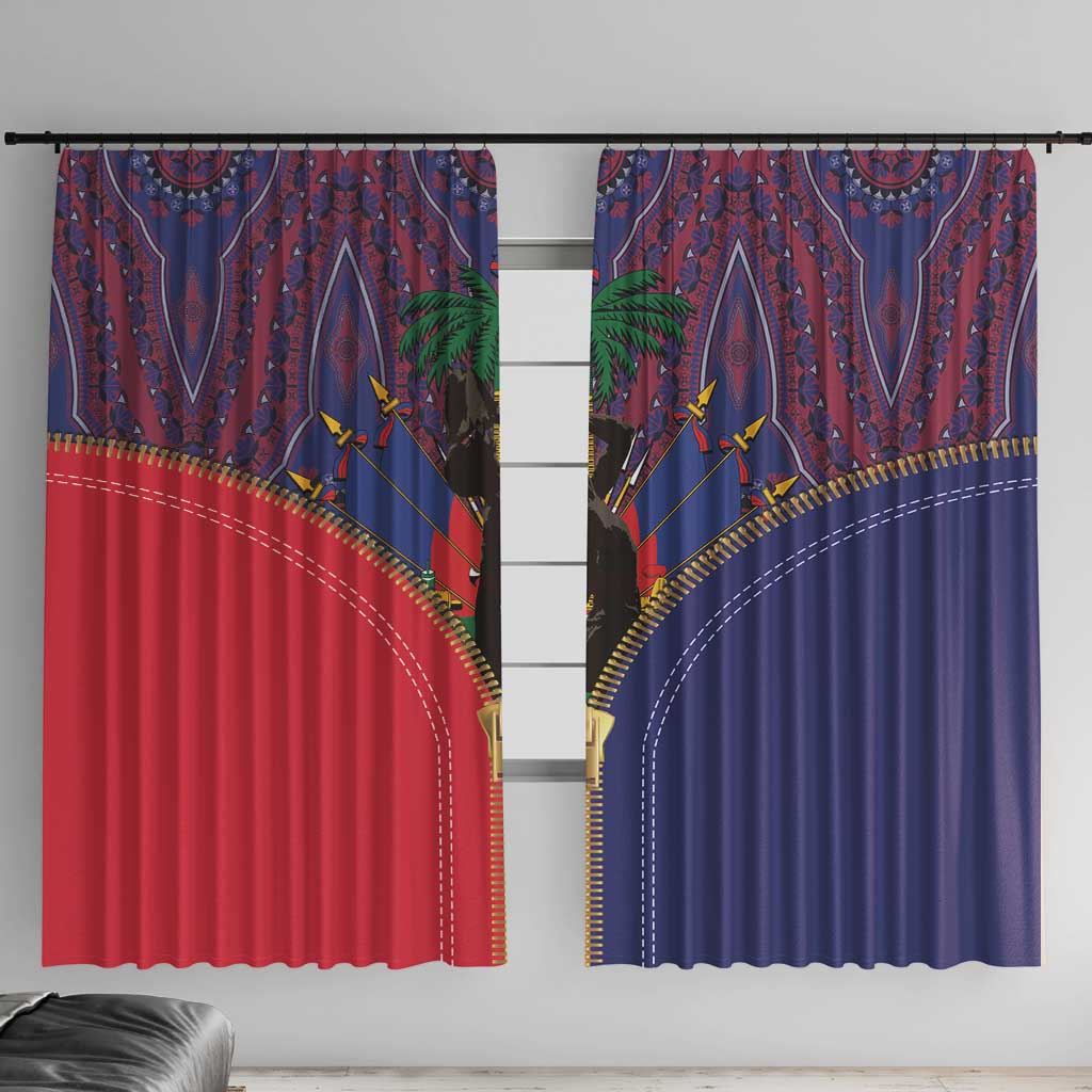 Haiti Heritage Month Window Curtain Zipper Stylized
