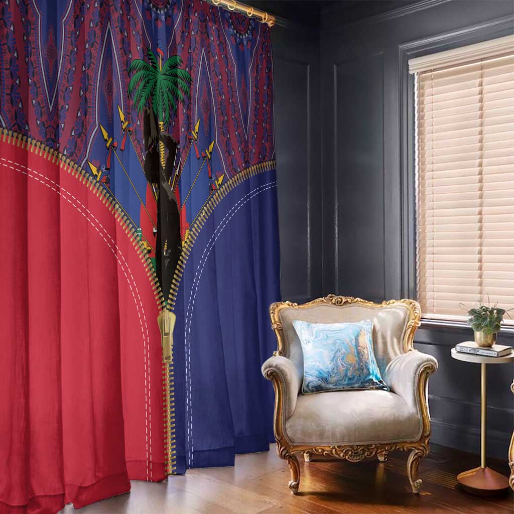 Haiti Heritage Month Window Curtain Zipper Stylized