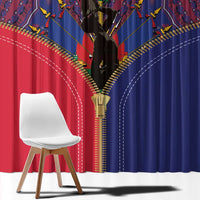 Haiti Heritage Month Window Curtain Zipper Stylized
