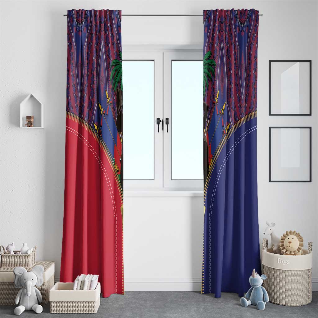 Haiti Heritage Month Window Curtain Zipper Stylized