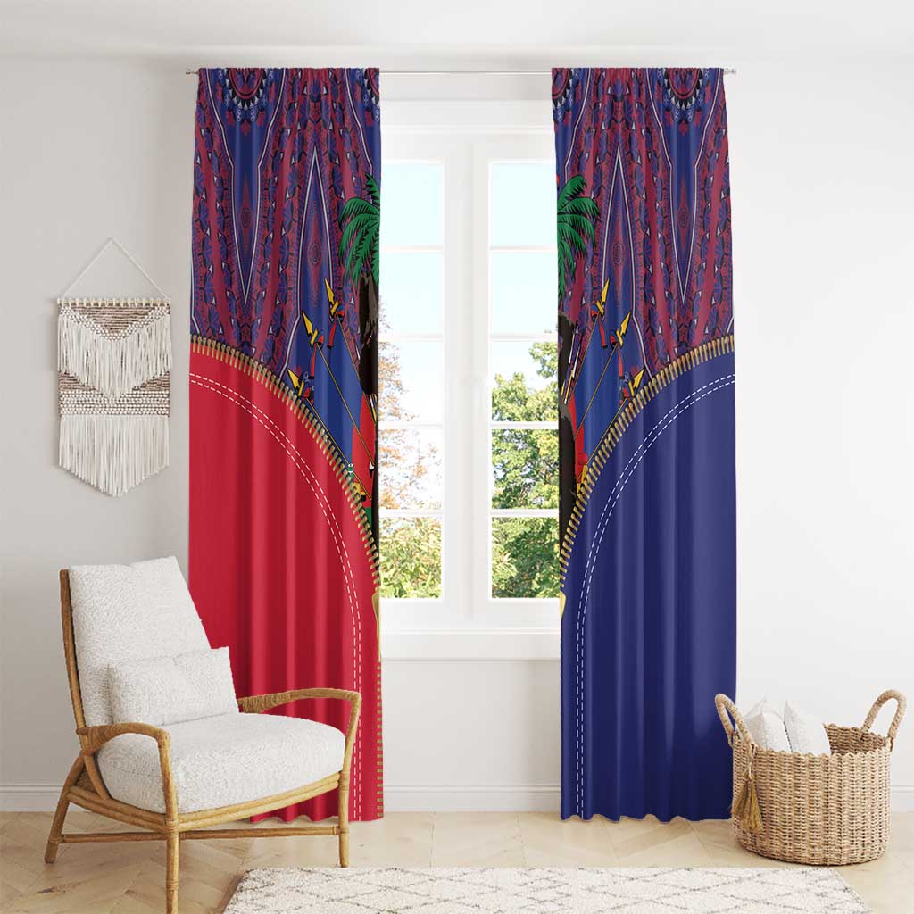 Haiti Heritage Month Window Curtain Zipper Stylized