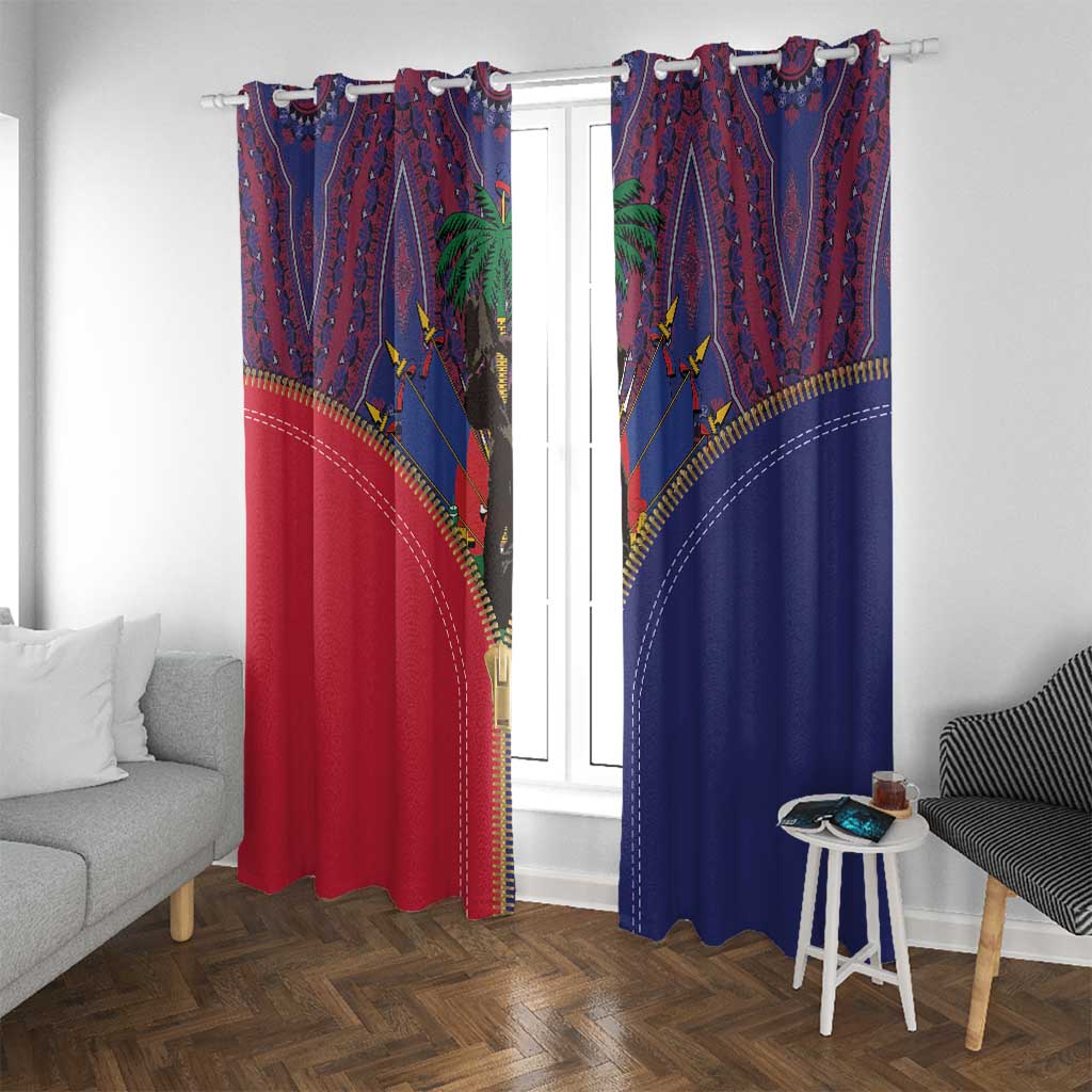Haiti Heritage Month Window Curtain Zipper Stylized