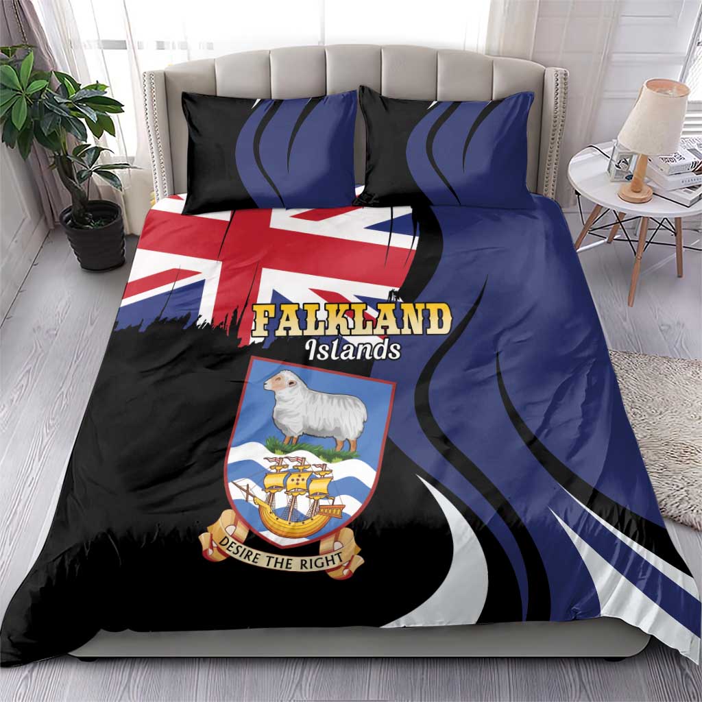 Falkland Islands Bedding Set Desire the Right