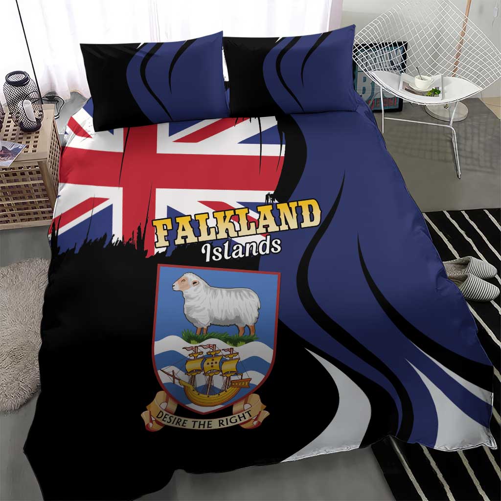 Falkland Islands Bedding Set Desire the Right