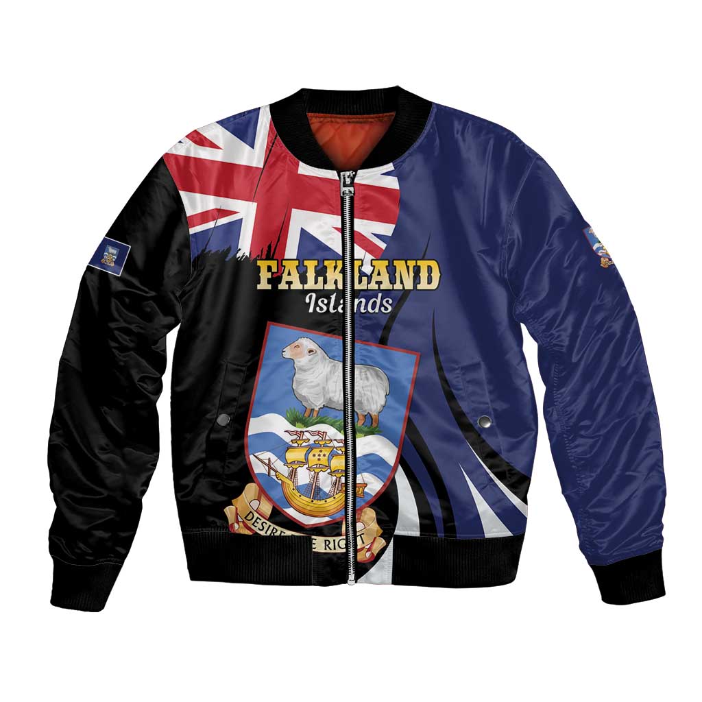 Personalised Falkland Islands Bomber Jacket Desire the Right