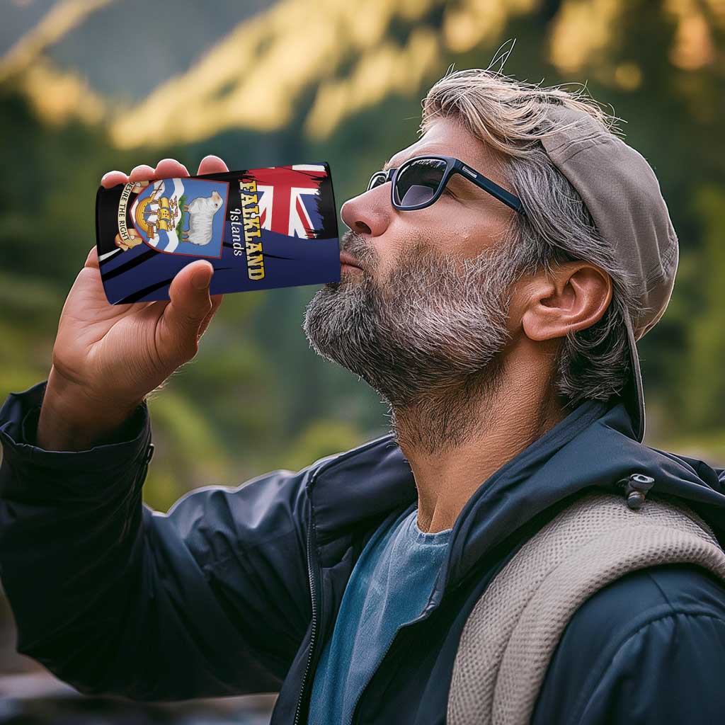 Personalised Falkland Islands 4 in 1 Can Cooler Tumbler Desire the Right