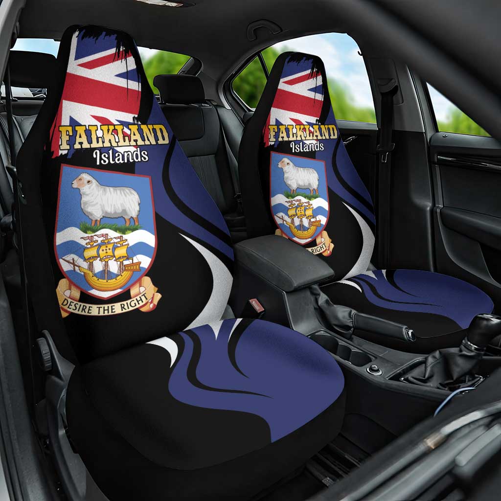 Falkland Islands Car Seat Cover Desire the Right