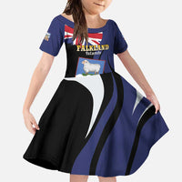 Personalised Falkland Islands Family Matching Off Shoulder Maxi Dress and Hawaiian Shirt Desire the Right