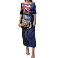 Personalised Falkland Islands Family Matching Puletasi and Hawaiian Shirt Desire the Right