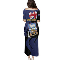 Personalised Falkland Islands Family Matching Puletasi and Hawaiian Shirt Desire the Right