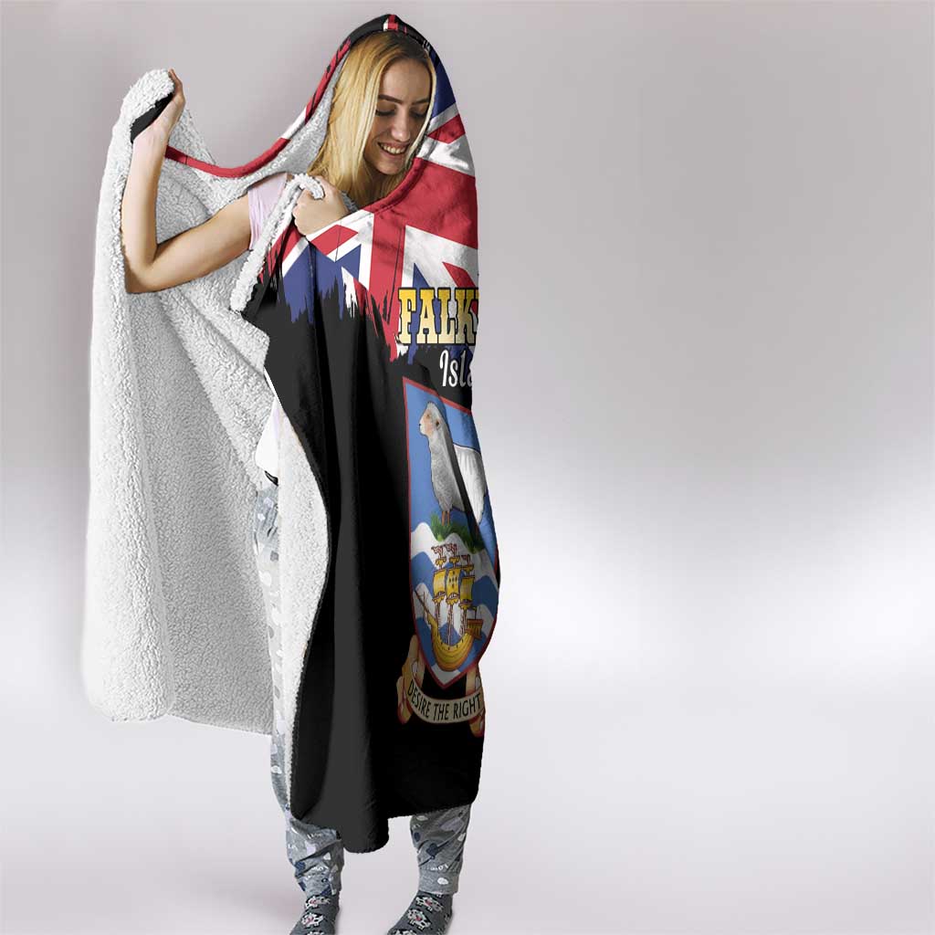 Falkland Islands Hooded Blanket Desire the Right