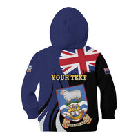 Personalised Falkland Islands Kid Hoodie Desire the Right