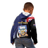 Personalised Falkland Islands Kid Hoodie Desire the Right