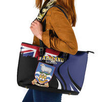 Falkland Islands Leather Tote Bag Desire the Right