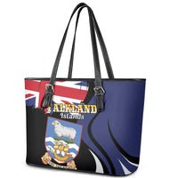 Falkland Islands Leather Tote Bag Desire the Right