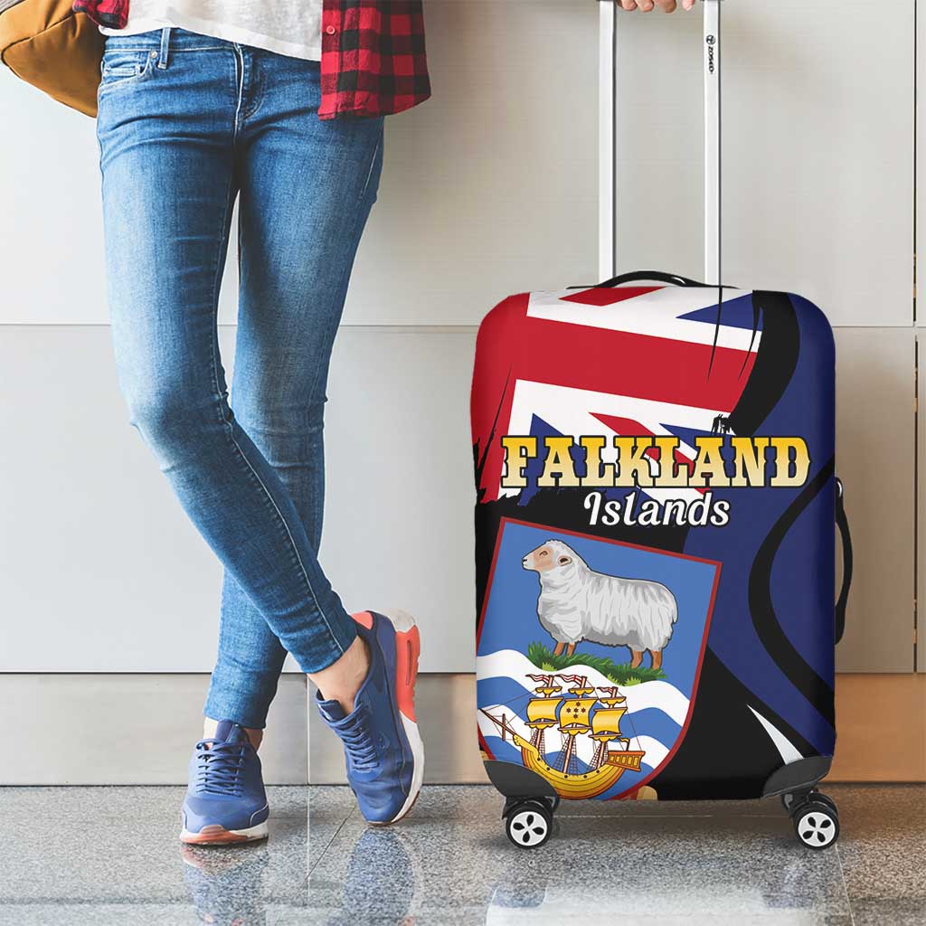 Falkland Islands Luggage Cover Desire the Right