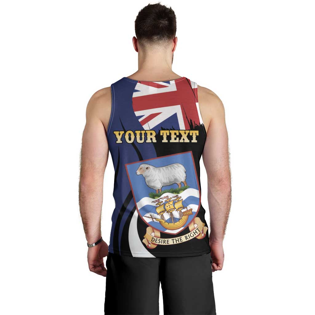 Personalised Falkland Islands Men Tank Top Desire the Right