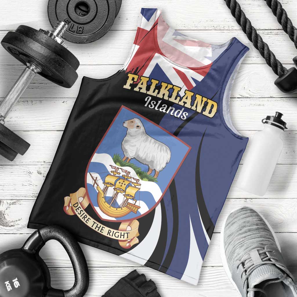 Personalised Falkland Islands Men Tank Top Desire the Right