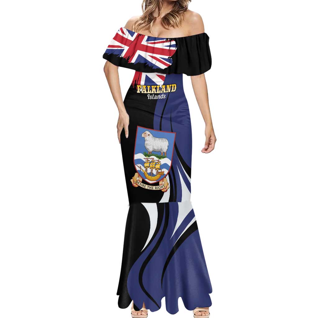 Personalised Falkland Islands Mermaid Dress Desire the Right