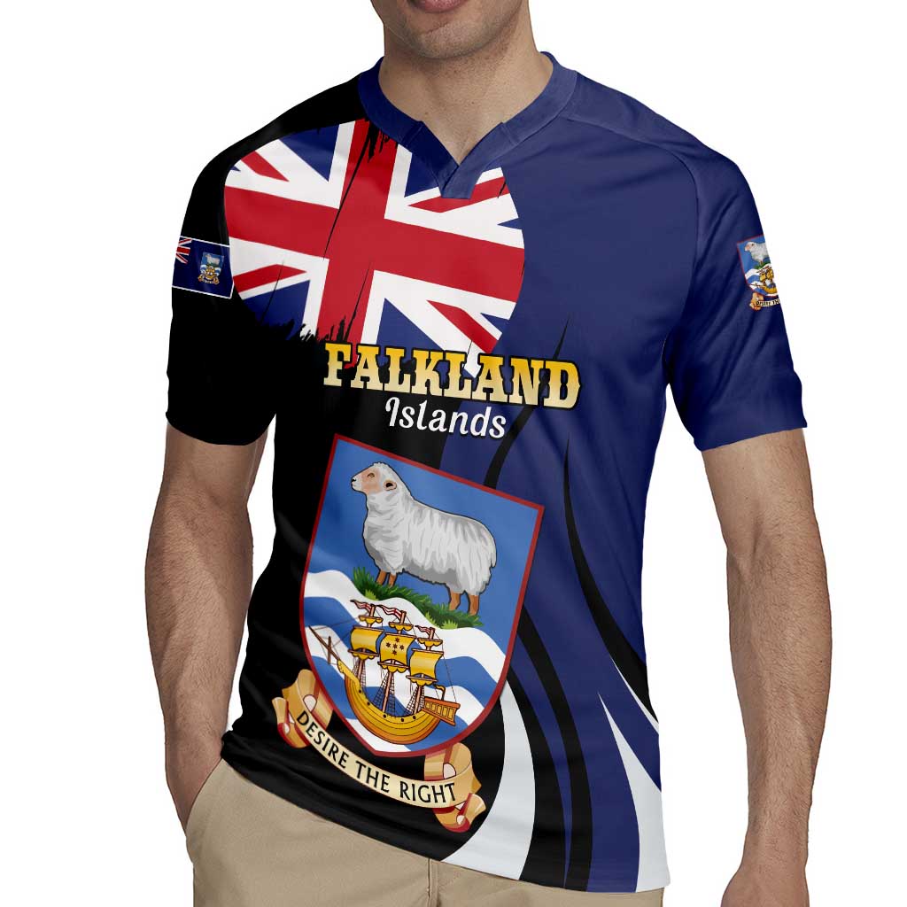 Personalised Falkland Islands Rugby Jersey Desire the Right