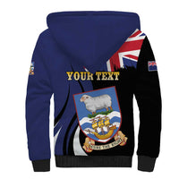 Personalised Falkland Islands Sherpa Hoodie Desire the Right