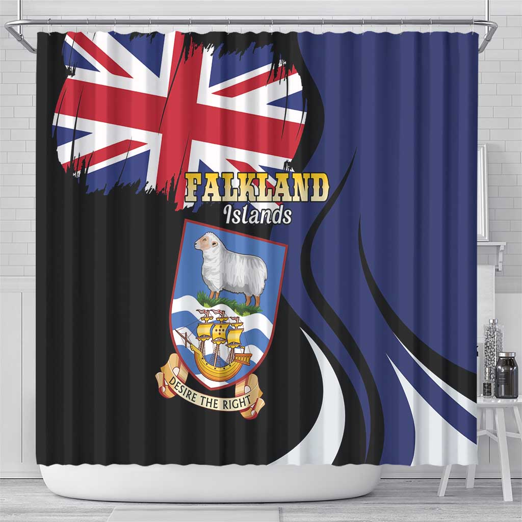 Falkland Islands Shower Curtain Desire the Right
