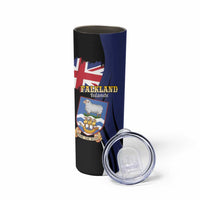 Personalised Falkland Islands Skinny Tumbler Desire the Right