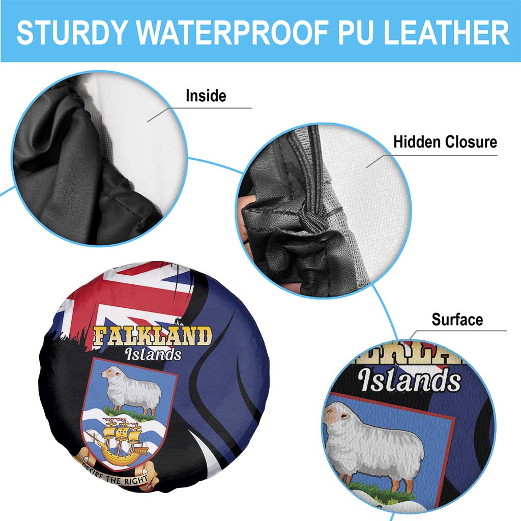 Falkland Islands Spare Tire Cover Desire the Right