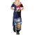 Personalised Falkland Islands Summer Maxi Dress Desire the Right