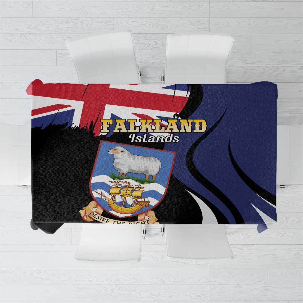 Falkland Islands Tablecloth Desire the Right