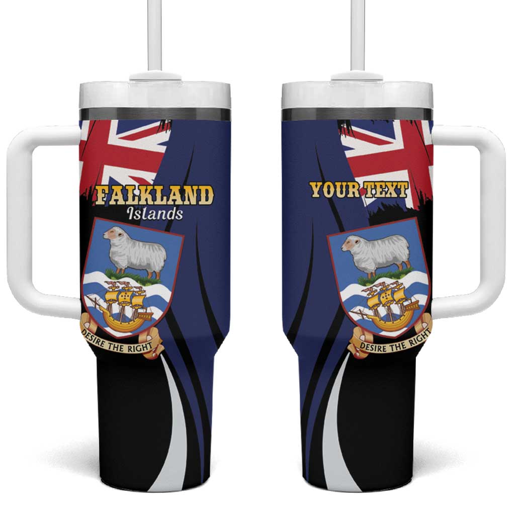 Personalised Falkland Islands Tumbler With Handle Desire the Right
