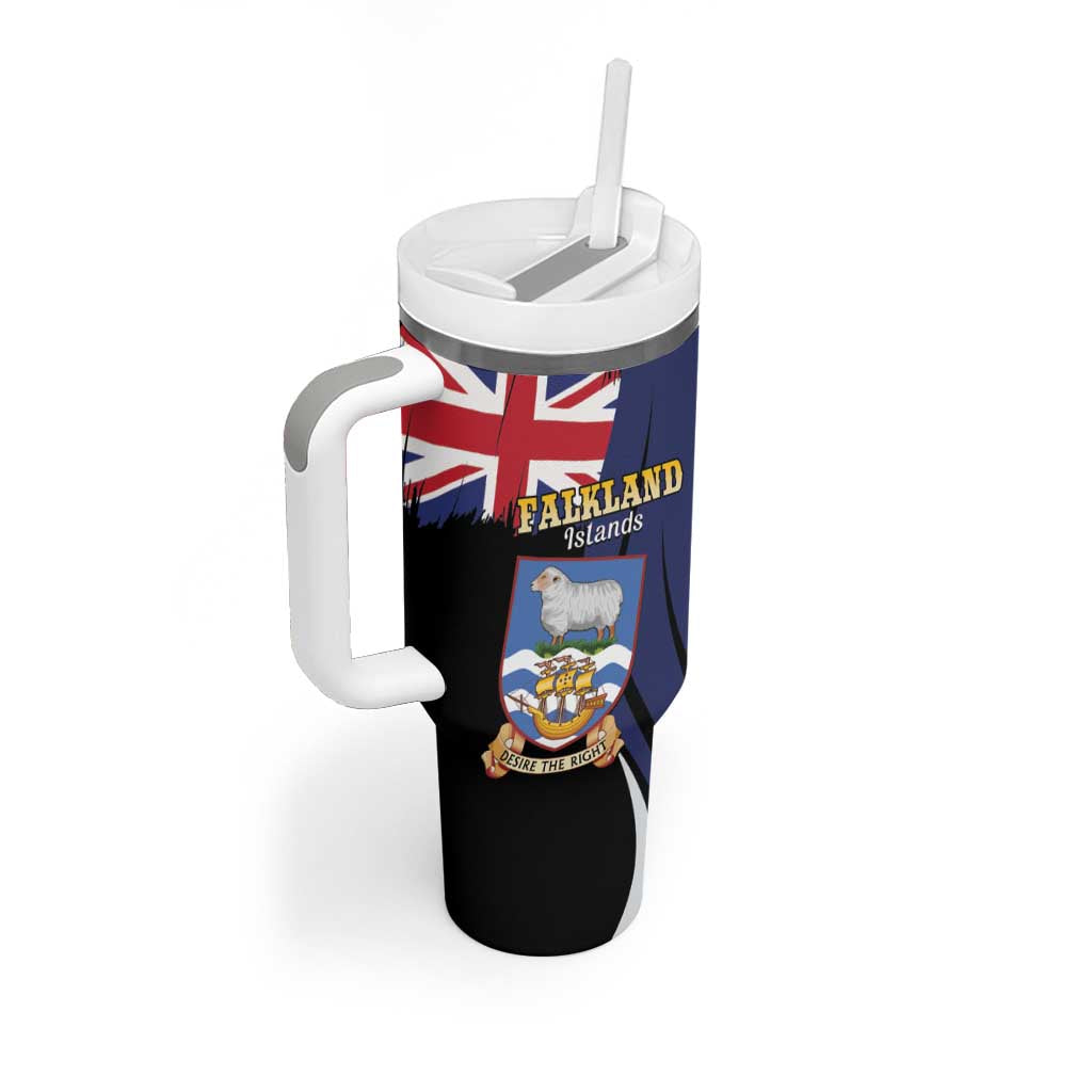 Personalised Falkland Islands Tumbler With Handle Desire the Right