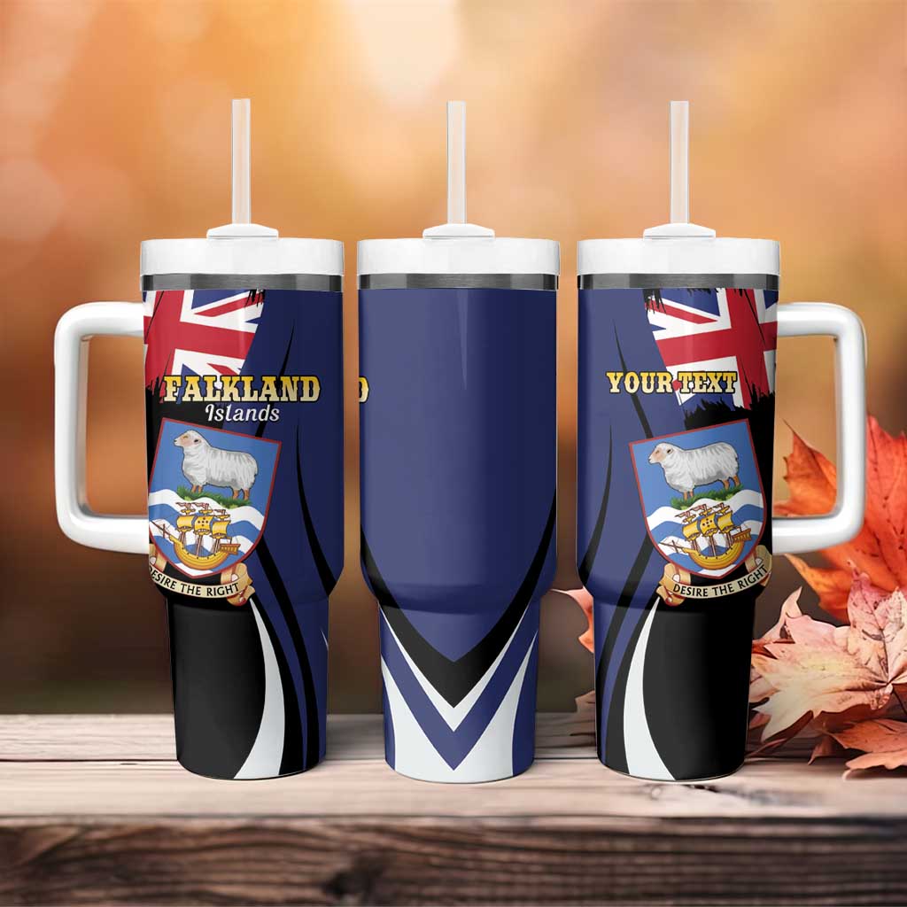 Personalised Falkland Islands Tumbler With Handle Desire the Right