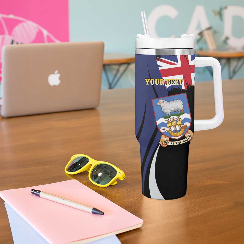 Personalised Falkland Islands Tumbler With Handle Desire the Right