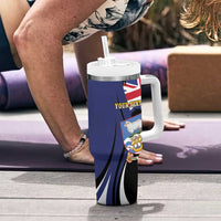 Personalised Falkland Islands Tumbler With Handle Desire the Right