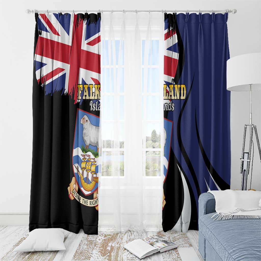Falkland Islands Window Curtain Desire the Right