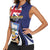 Personalised Falkland Islands Women Sleeveless Polo Shirt Desire the Right