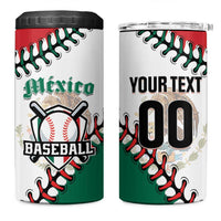 Custom Baseball Mexico 4 in 1 Can Cooler Tumbler Come On Mexican Team