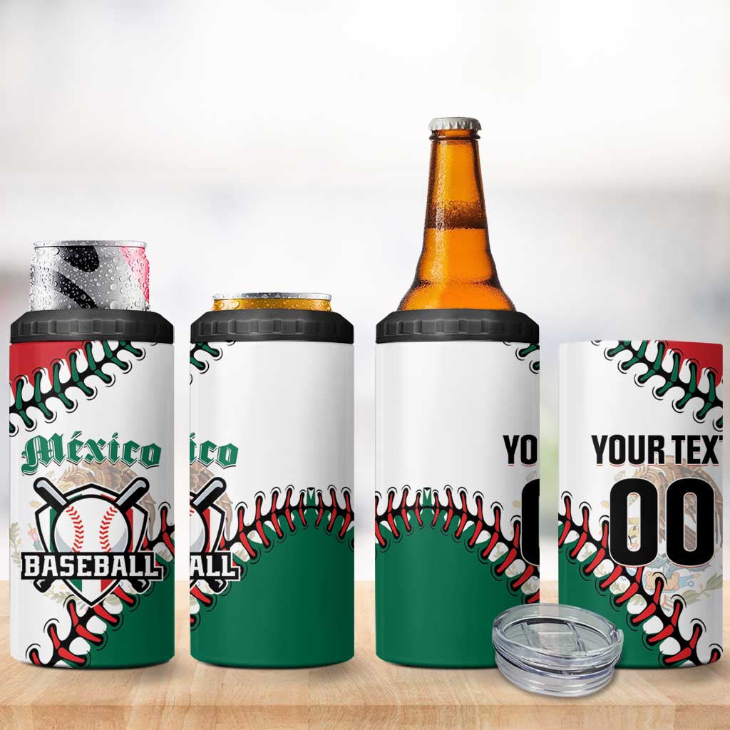 Custom Baseball Mexico 4 in 1 Can Cooler Tumbler Come On Mexican Team