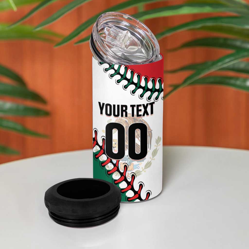 Custom Baseball Mexico 4 in 1 Can Cooler Tumbler Come On Mexican Team
