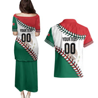 Custom Baseball Mexico Couples Matching Puletasi and Hawaiian Shirt Come On Mexican Team