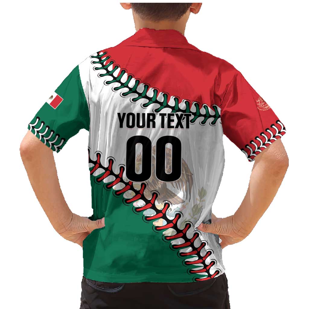 Custom Baseball Mexico Family Matching Mermaid Dress and Hawaiian Shirt Come On Mexican Team