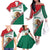 Custom Baseball Mexico Family Matching Off The Shoulder Long Sleeve Dress and Hawaiian Shirt Come On Mexican Team