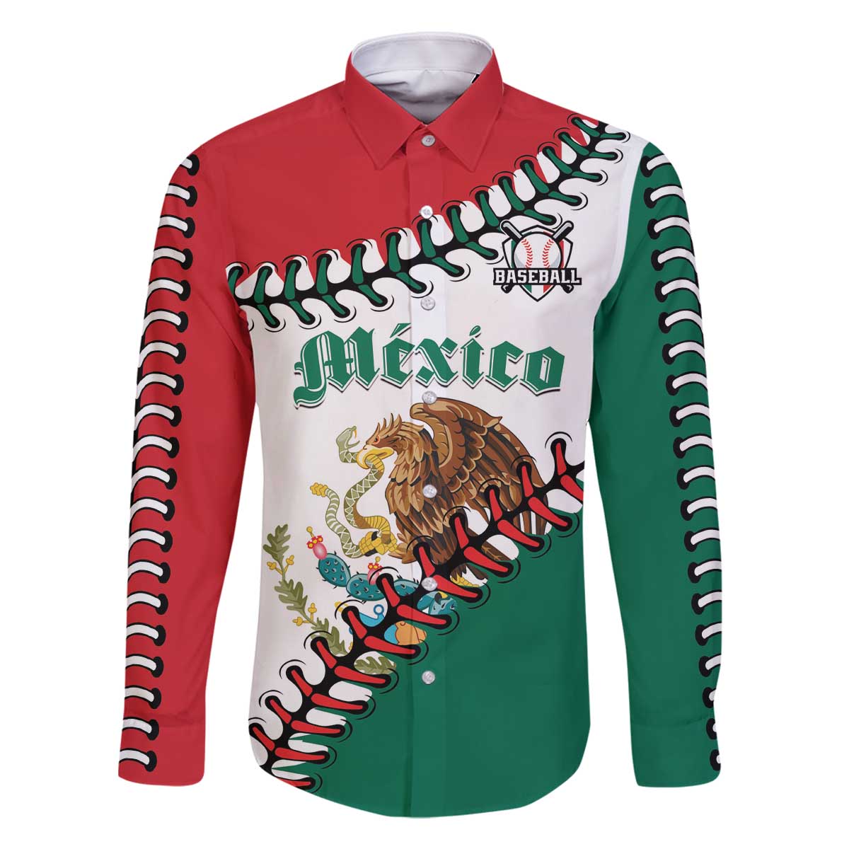 Custom Baseball Mexico Family Matching Off The Shoulder Long Sleeve Dress and Hawaiian Shirt Come On Mexican Team