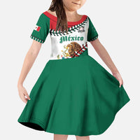 Custom Baseball Mexico Family Matching Off Shoulder Maxi Dress and Hawaiian Shirt Come On Mexican Team