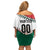 Custom Baseball Mexico Family Matching Off Shoulder Short Dress and Hawaiian Shirt Come On Mexican Team