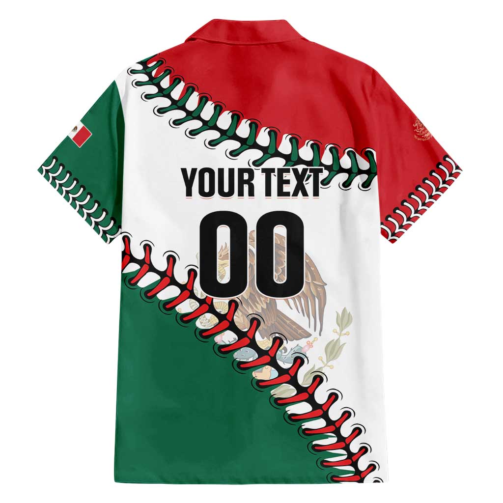 Custom Baseball Mexico Family Matching Short Sleeve Bodycon Dress and Hawaiian Shirt Come On Mexican Team