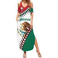 Custom Baseball Mexico Family Matching Summer Maxi Dress and Hawaiian Shirt Come On Mexican Team