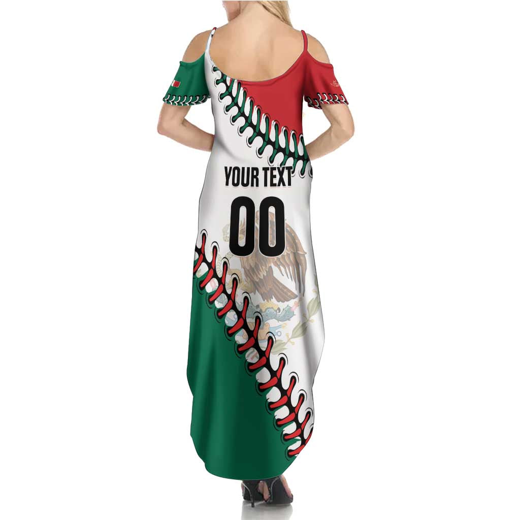 Custom Baseball Mexico Family Matching Summer Maxi Dress and Hawaiian Shirt Come On Mexican Team